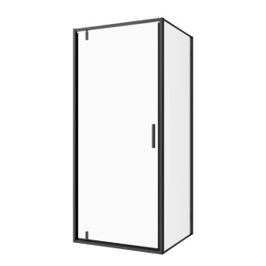 SANOSLIM pivot zuhanyajtó 70 cm x 200 cm matt fekete