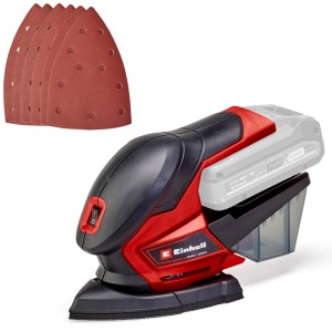 Einhell TE-OS 18/150 Solo akkus multicsiszoló csiszolópapírral. Kompakt csiszoló sarkokhoz és élekhez.