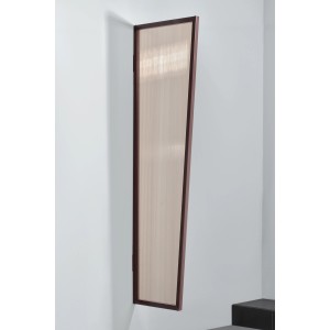 Barna oldalsó panel B1 polikarbonát lemezből előtetőhöz, 200x60x45 cm.