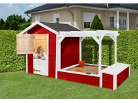 Weka játszóház sárkánytorony Tabaluga piros-fehér 154 cm x 284 cm x 153 cm Weka játszóház sárkánytorony Tabaluga piros-fehér 154 cm x 284 cm x 153 cm