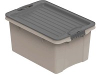 Rotho Compact A5 egymásba rakható tárolórekeszek 4,5 l Cappucchino