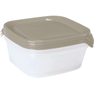 Curver "Fresh&Go" szögletes ételtartó szett 3x0,8 l - átlátszó/ zöld