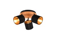 Reality 3 pontos Tommy lámpa fekete arany 3 x E14 pr. 46,5 cm