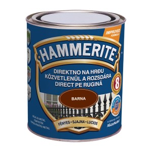 Hammerite rozsdavédő festék, barna, fémhez. Közvetlenül a rozsdára felvihető.
