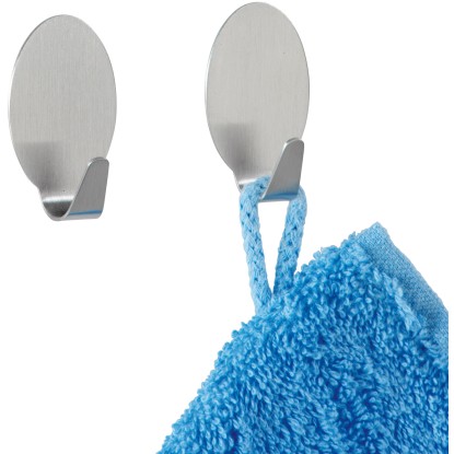 Wenko Strip-it maxi akasztó matt rozsdamentes acél 2 darabos készlet