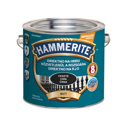 Hammerite fémfesték közvetlenül a rozsdára matt fekete 2,5 l