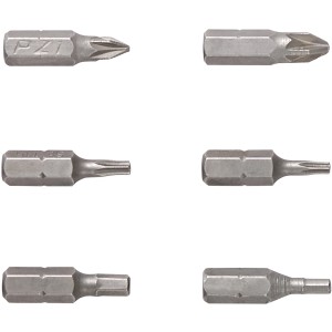 Bit készlet Einhell TC-SD 3,6 Li akkus csavarhúzóhoz, különféle fém csavarozó tartozékok.