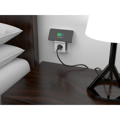 Vezeték nélküli töltőadapter Fehér-szürke 126 mm x 84 mm