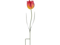 Földbe szúrható kerti tulipán 9 cm x 45,5 cm rózsaszín-sárga