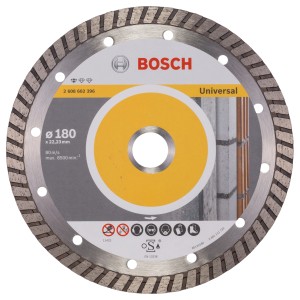 Bosch gyémánt vágótárcsa Universal Turbo, Ø 180 mm, sarokcsiszoló tartozékokhoz.