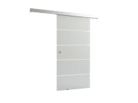 Doorlegro tolóajtó szett EasySlide 65 szatén 4-csíkos inox 205 cm x 90 cm Doorlegro tolóajtó szett EasySlide 65 szatén 4-csíkos inox 205 cm x 90 cm