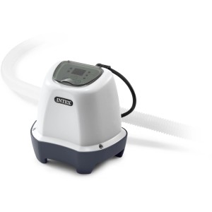 Intex Krystal Clear QS200 sós vízi rendszer, fehér medence sós vízrendszer kijelzővel és tömlővel.