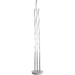Modern LED Wave állólámpa távirányítóval, acél design lámpa, dimmelhető.