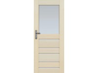 Radex beltéri ajtó Marbella üveges balos borovi fenyő 100 cm x 210 cm