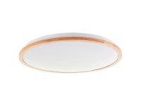 Brilliant Bario LED-es mennyezeti lámpa Fehér/fa világos 52 cm átmérő CCT