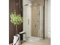 Wasserburg TITAN íves zuhanykabin 8 mm 90 cm x 90 cm x 195 cm Wasserburg TITAN íves zuhanykabin 8 mm 90 cm x 90 cm x 195 cm