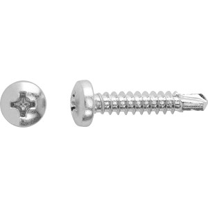 Univerzális csavar Ø 3,5 mm x 22 mm pan fejjel és PH meghajtással, fa, műanyag és beton anyagokhoz.
