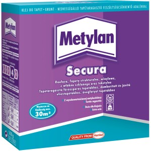 Metylan Secura tapétaragasztó + alapozó, 500g-os csomag tapétákhoz és felületekhez.