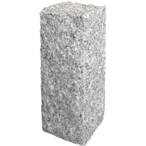 Szürke Sino természetes kőoszlop, 25x10x10 cm, falakhoz és ágyásszegélyekhez.