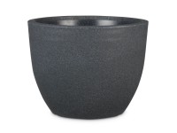 Scheurich virágtartó Padua 49,6 cm átmérő x 38,4 cm fekete gránit