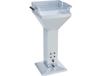 Acélvázas faszenes grillsütő acél talppal 92 cm x 52 cm x 38,5 cm