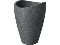 Scheurich Wave Globe High kaspó 54 cm átmérő fekete - gránit Scheurich Wave Globe High kaspó 54 cm átmérő fekete - gránit