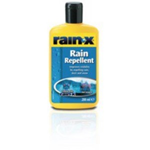 Sárga Rain-X Rain Repellent flakon autóápoláshoz, vízlepergető.