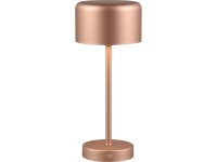 Reality Jeff LED-es asztali lámpa akkumulátorral Coffee 12,6 cm átmérő x 30 cm Reality Jeff LED-es asztali lámpa akkumulátorral Coffee 12,6 cm átmérő x 30 cm
