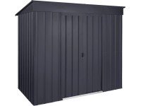 Globel Skillion 84 fém szerszámtároló antracit Sz x Mé: 242 cm x 124 cm Globel Skillion 84 fém szerszámtároló antracit Sz x Mé: 242 cm x 124 cm