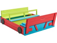 SwingKing homokozó autó formájú színes 120 cm x 100 cm SwingKing homokozó autó formájú színes 120 cm x 100 cm