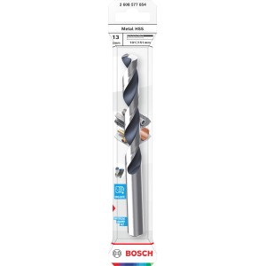 Bosch HSS fém spirálfúró, 13 mm átmérő, precíz fúráshoz fémben.