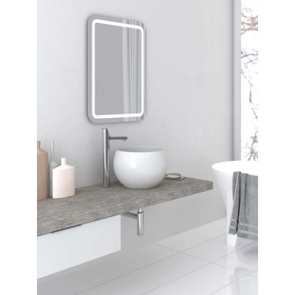 Perfekt tükör 60 cm x 60 cm LED világítással