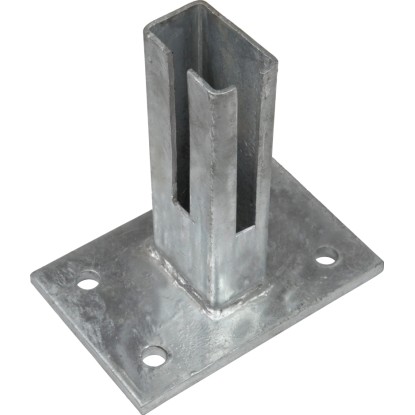 Talapzat horganyzott 10 cm x 15 cm oszlop tartásához