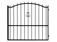 Mira Nagykapu jobb íves fekete 1,5 m x 1,5 m Mira Nagykapu jobb íves fekete 1,5 m x 1,5 m