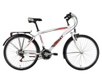 MTB City 26-os férfi kerékpár fehér-piros