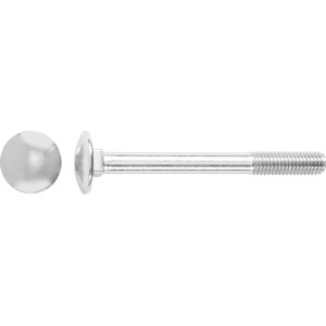 M8 x 80 mm-es acél kocsicsavar, teljes menet, nehéz szerkezetekhez alkalmas.