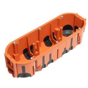 Gipszkarton szerelvénydoboz narancs membránnal sorolható 68 mm x 215 mm