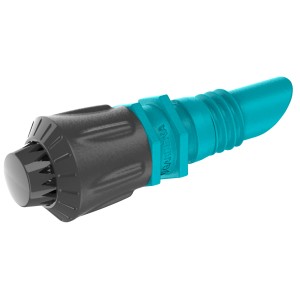 Gardena 360°-os szórófej Micro-Drip-rendszerekhez, virág- és zöldségágyások öntözéséhez.