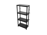 Műanyag háztartási polc 4 szintes 4 x 25 kg teherbírással Műanyag háztartási polc 4 szintes 4 x 25 kg teherbírással