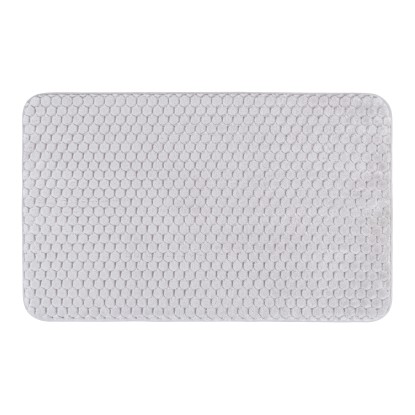 Wenko Memory Foam Tundra fürdőszobai szőnyeg 50 cm x 80 cm szürke