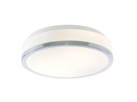 Searchlight Cheese króm mennyezeti lámpa opál üveggel 2xE27 60W IP44