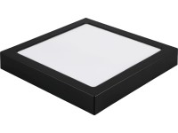 Rábalux Shaun 2 beltéri mennyezeti ráépíthető lámpa négyzetes fekete LED 24W