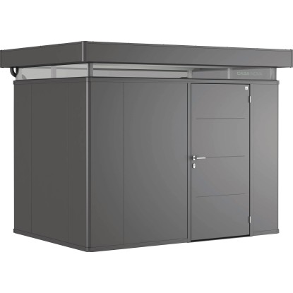 Biohort CasaNova melléképület 3 m x 2 m  szürke-metál ajtó jobbra 230 x 330 cm