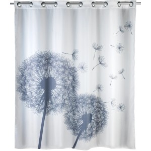 Wenko Comfort Flex Astera zuhanyfüggöny pitypang mintával, penészálló, 180x200 cm.
