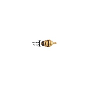 Sárgaréz felsőrész 21 mm (G 1/2) csaptelepekhez a vízmennyiség szabályozásához.