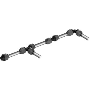 Gardena 25 mm-es L-idom öntözőrendszerekhez, csövek irányának megváltoztatásához.