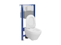 Cersanit Crea falsik mögötti wc szett 3in1