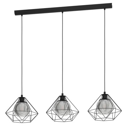 Eglo Vernham függeszték lámpa 3 - as fekete