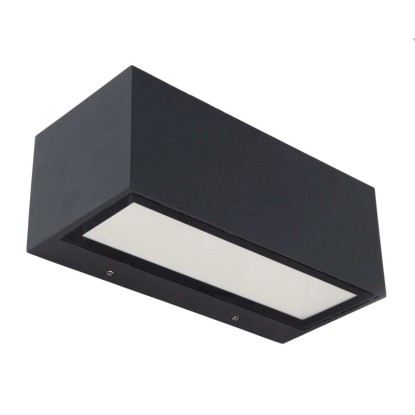 Lutec Gemini M LED - es kültéri falilámpa antracit