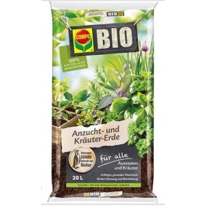 COMPO BIO Vetőmag- és fűszernövény föld, 20 literes zsák vetéshez és fűszernövényekhez.